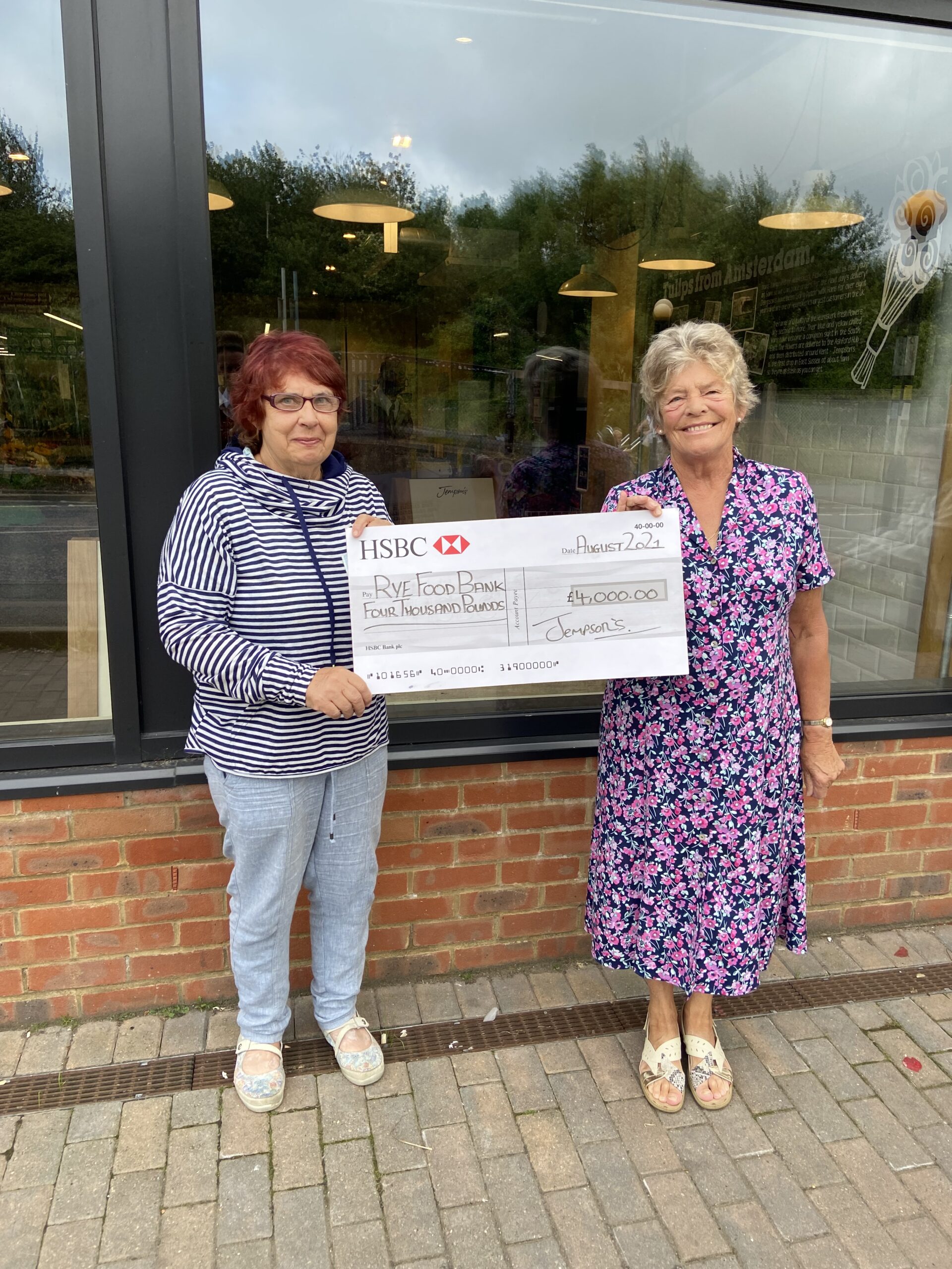 Donation to The Jempson Foundation Hardship Fund Rye Food Bank The